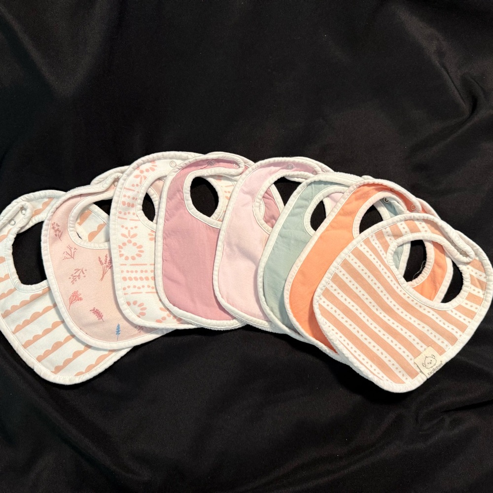 KeaBabies 8-Pack Organic Baby Bibs for Boys Girls‎ - Super Absorbent Cotton